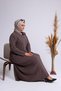 Hijab Long Dress Casual Women's Large Size Honeycomb Fabric Jacquard Mother Dress - 8