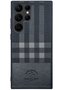 Sbprc Samsung Galaxy S23 Ultra Compatible Case Plaid Fabric Pu Leather Plaid Design Cover