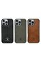 Sbprc iPhone 16 Pro Compatible Case Pu Leather Crocodile Design Business Knight Cover - 2