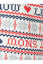 New Year's Themed Cotton Shirt Pajama Top - 6