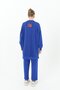 Women's Patterned Single Pocket Detailed Tunic - 10574Tun - Sax Blue - 4