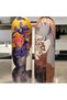Colorful Women's Design 750 ml Olive Oil Liquid Oil Bottle Oil Pot Oil Dispenser Vinegar Dispenser Sauce Dispenser Set of 2 - 6
