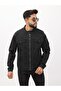 Double Pocket Zipper Anthracite Prevailing Collar Men's Casual Jeans Jacket - 2