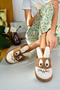 Women's Rabbit Figured House Slippers, Dowry Slippers, Non-Slip Sole, Soft Sole Stc1059