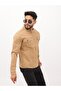 Double Pocket Zippered Camel Judge Collar Men's Casual Jeans Jacket - 4