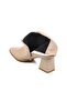 276515   Beige Leather Fleece Women's Boots - 4