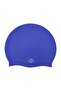 Classic Swimming Cap | Blue | Elastic Silicone Cap For Men & Women | Free Size | Swim Gear
