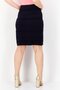 Women Textured Pull-On Mini Skirt, Dark Navy - 2