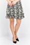 Women Allover Print Mini Skirt, Black