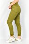 Women Skinny Fit Solid Stretchable Denim Jeans, Olive - 2