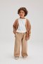 Wooden Button Detailed Winter Unisex Knitwear Oversize Children's Cardigan (0-5 Years)