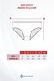 Women's Classic Cotton High Waist Laced Bato Panties 3 Pack White - 6
