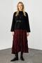 Trocape Collarless Black Stamped Jacket - 4