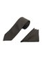 Patterned 3-Piece Tie and Handkerchief Set - 4