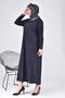 Women's Large Size Moon Collar Mother Dress is Long Hijab - 8