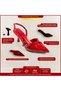 Women's High Heeled Shoes Evening Dress Shoes Red Stiletto Vegan Leather Patent Leather - Daily and Special Occasion - 2