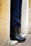 Women's Elastic Casual Chelsea Boots Sebon Black - 6