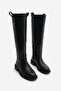 Women's Internal Side Zipper Daily Boots Sonate Black - 5