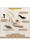 Women's High Heel Shoes Evening Dress Shoes Beige Stiletto Vegan Leather Patent Leather - Daily and Special Occasion - 3