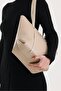 Veronika Beige Soft Leather Women's Shoulder Bag - 3