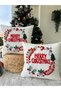 Panch Punch 2 Li Set Merry Christmas New Year Ic Filled Pillow Cushion - 5