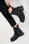 Black Patent Leather Women's Boots & Bootie 20082 - 3