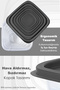 Set of 32 Square Food Storage Containers - Microwave and Freezer Safe Storage Containers Anthracite - 5