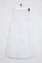 White Flared Maxi Elastic Waist Woven Skirt Twoss25Et00017 - 8