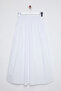 White Flared Maxi Elastic Waist Woven Skirt Twoss25Et00017 - 11