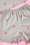 Gri %100 Pamuklu Kalpli Şortlu Örme Pijama Takımı THMSS24PT00029 - 6