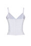 Beyaz V Yaka Askılı Crop Dokuma Bluz TWOSS25BZ00106 - 8