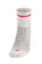 No Smell Running and Walking Women's Fuchsia Socket Silver Socks - 2