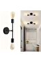 1Pc Fiesta Sconce Black Wall Lamp Modern Retro Sconce for Bedroom-Bedside-Bathroom - 4