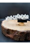 Stylish and Elegant Wedding and Engagement Bridal Crown and Hair Accessory with Completely Handmade Crystal Stones - 2