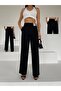 Women's Label Detailed Crepe Palazzo Trousers, Discriptions the Sizes.