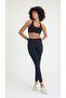 3-Piece Black Seamless Sports Jacket with Finger-Grip Details and Zipper (Leggings/Bra/Sports Jacket) - 9