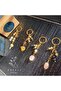 Natural Stone Yellow Fluorite Keychain (Abundance and Protection) - 5