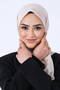 Harem Scrafs Asian Scarf Sand Beige Color (Suitable for Special and Daily Use) - 3