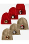 green wool beret penguin punch luxury beret animal print - 4