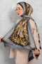 Silk Voile Shawl , Imported Fabric , High Quality & Italian Sewing - 3