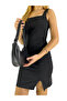 Berende Black Zipper Baguette Women's Handbag and Shoulder Bag - 5