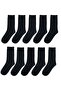عبوة من 12 زوجًا من الجوارب الرجالية قطن الناعمة قابل للتنفس والمتينة
