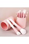 12-Piece Soft Head Makeup Brush Set in Special Design Box (Powder Pink) C012