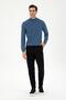 Slim Fit Stand Collar Men's Sweater - 4