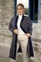 China Patterned Broch Detailed Long Sleeve Shal Collar Large Size Knitting Cardigan - 6