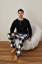 Men's Long Sleeve Fleece Winter Warm Pajamas Set NEW SEASON