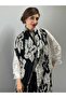 Embossed Floral Patterned Women's Scarf Shawl 200X40 cm - 4
