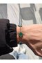 Unisex Stainless Steel Silver Row Clover Model Bracelet - 2