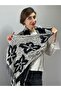Embossed Floral Patterned Women's Scarf Shawl 200X40 cm - 7