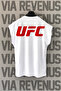 تيشيرت رياضي بأكمام طويلة من القطن بنسبة 100% مع طباعة أمامية وخلفية من UFC